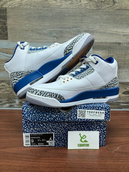 Jordan 3 Retro Wizards Size 9