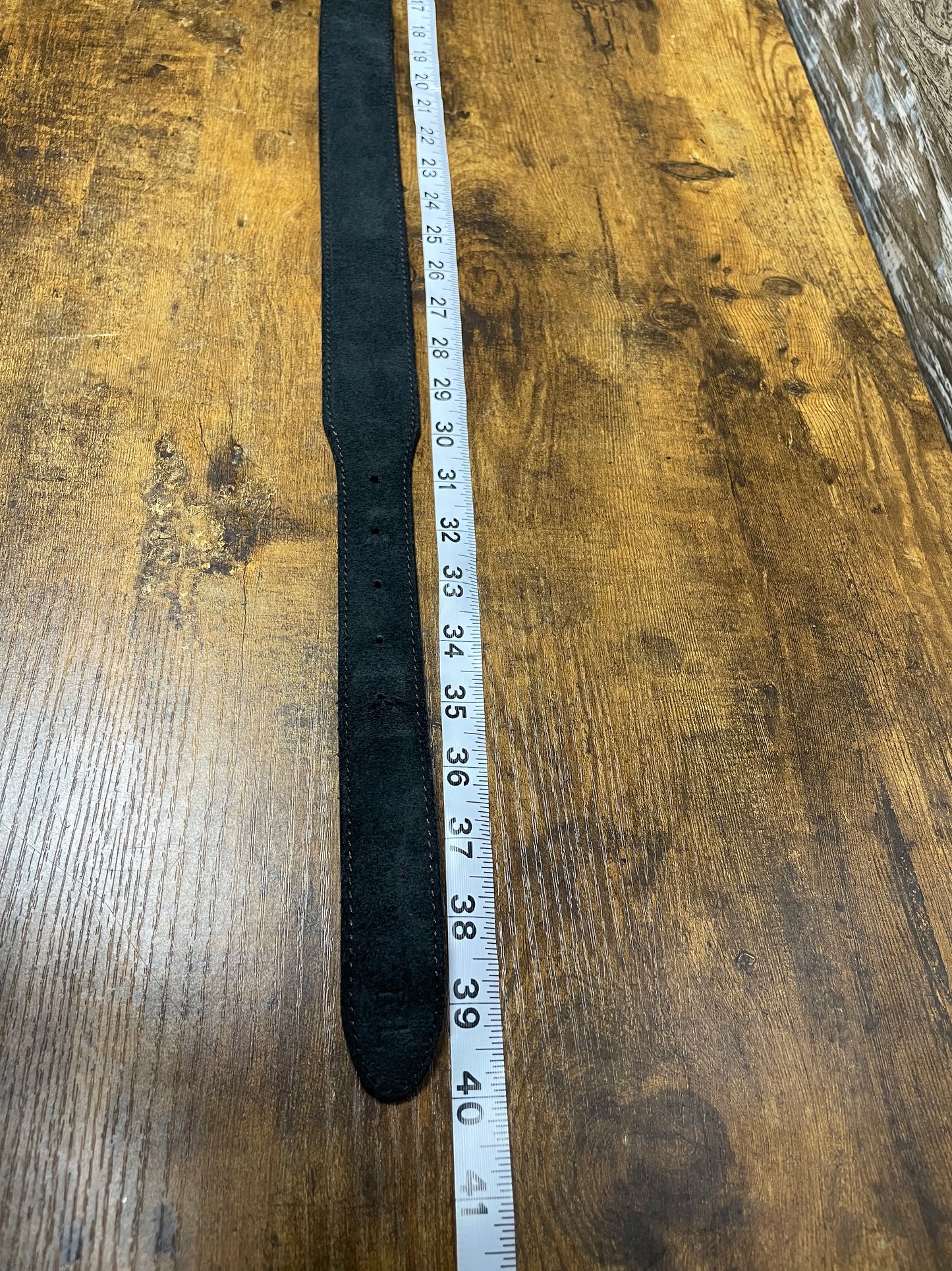 32 - RRL Roughout Suede Limited Edition Western Longhorn Belt