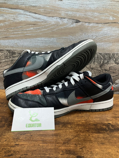 Nike Dunk Low Graffiti Black Red Size 10.5