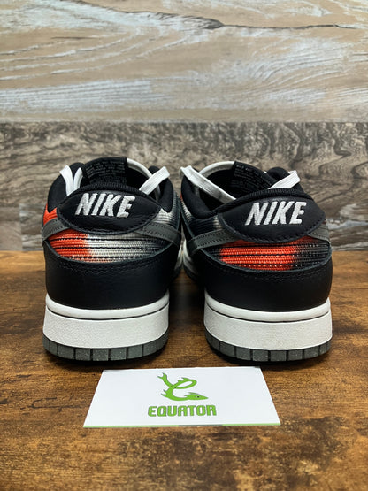 Nike Dunk Low Graffiti Black Red Size 10.5