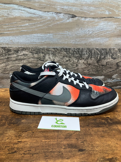 Nike Dunk Low Graffiti Black Red Size 10.5