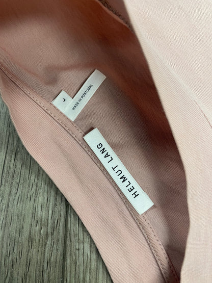 L - Helmut Lang Pink Box Logo Shirt