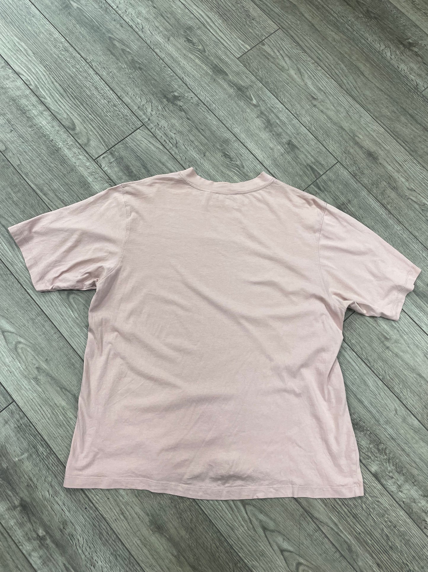 L - Helmut Lang Pink Box Logo Shirt