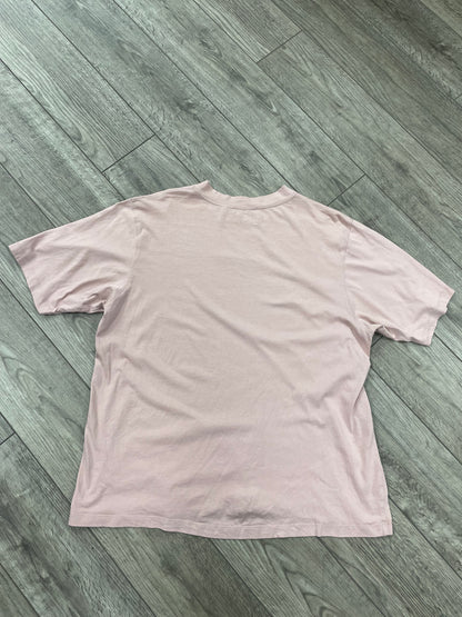 L - Helmut Lang Pink Box Logo Shirt