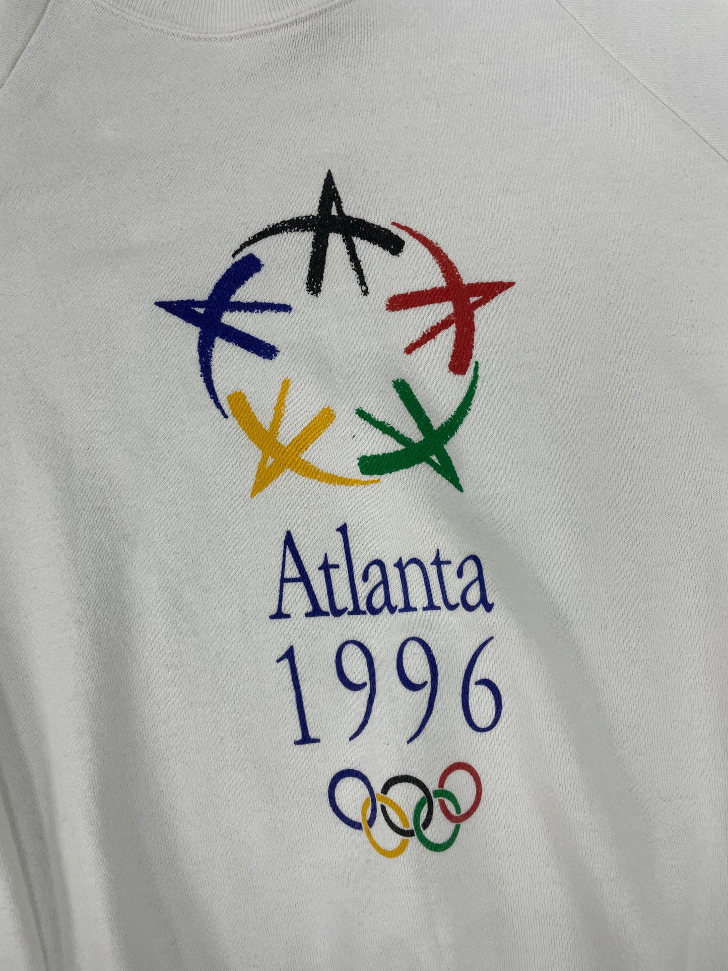 Vintage Atlanta 1996 White Sweatshirt Size XL