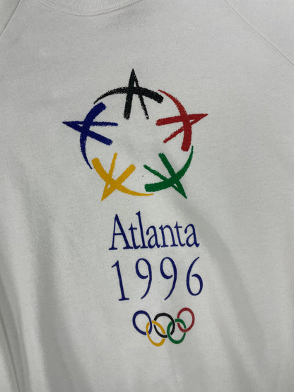 Vintage Atlanta 1996 White Sweatshirt Size XL