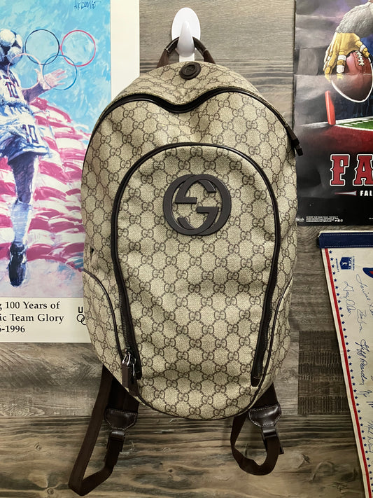 Gucci Supreme PVC GG Logo Backpack