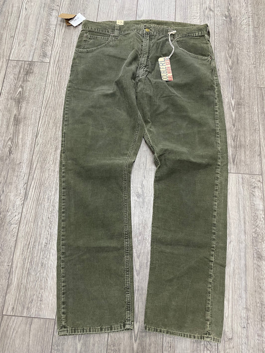 36-RRL Olive Green High Slim Corduroy Pants
