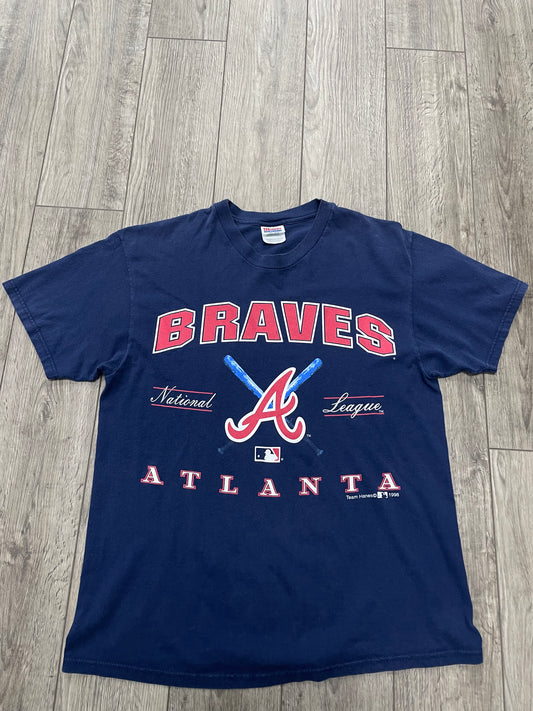 L - Braves 1998 National League Navy Shirt