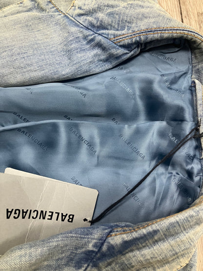 42-Balenciaga Denim Blazer Jacket