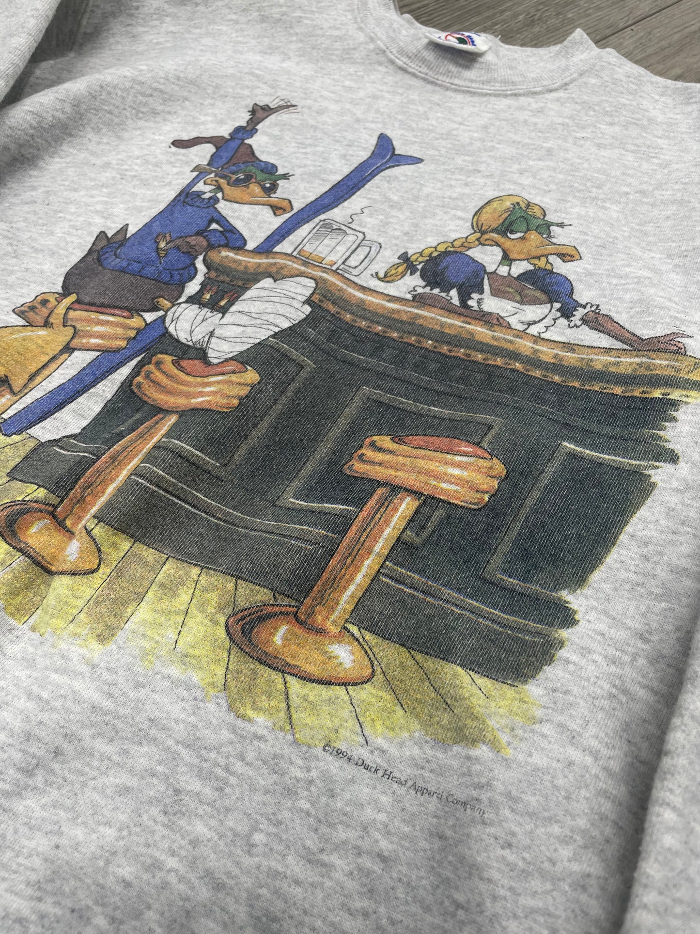 L-Vintage Duck Bar Crewneck