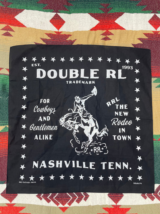 RRL Nashville TN Black Rodeo Cowboy Bandana