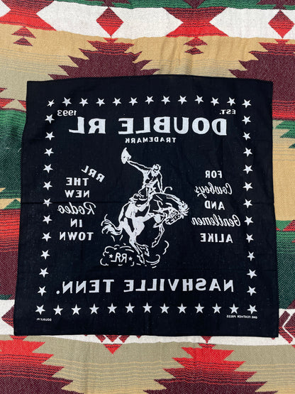 RRL Nashville TN Black Rodeo Cowboy Bandana
