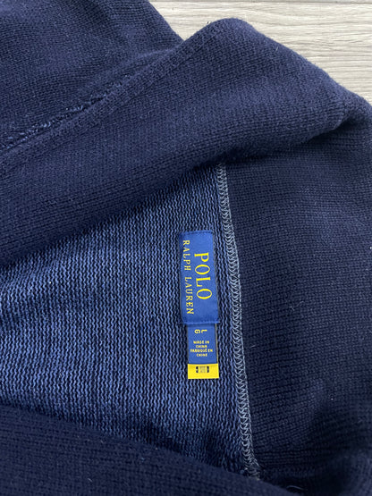 L - Polo Ralph Lauren Varsity Tiger Navy Shawl Cardigan
