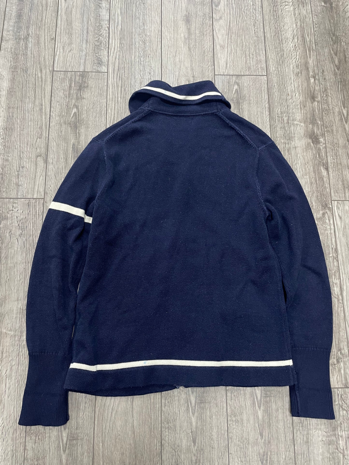 L - Polo Ralph Lauren Varsity Tiger Navy Shawl Cardigan