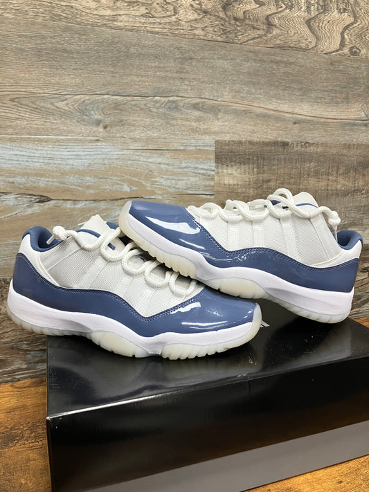10.5-Air Jordan 11 low diffused blue