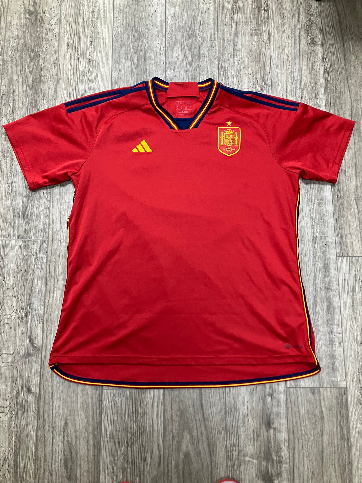 Adidas Spain Home Jersey 2022 Size XXL