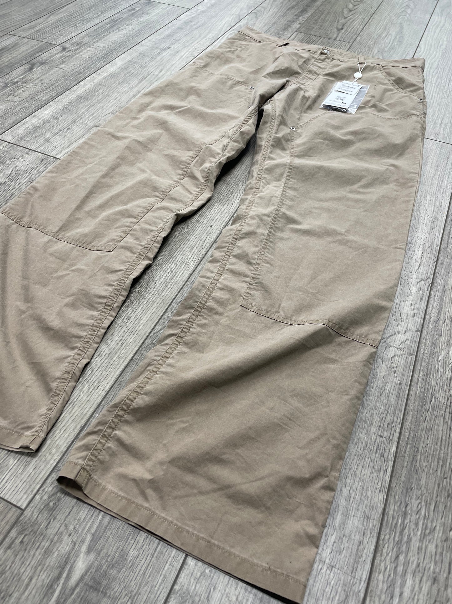 32 - MM6 Maison Margiela Beige Lightweight Double Knee Pants