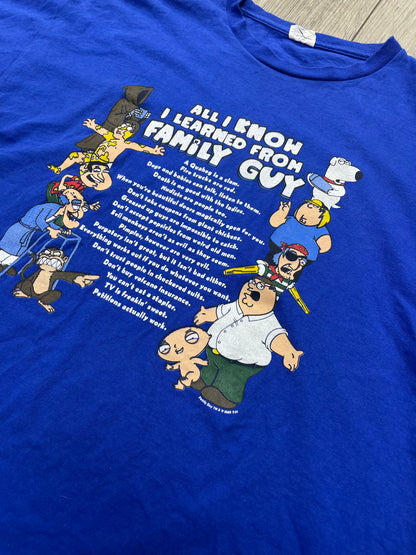 XL - vintage 2005 "All I Learned From Family Guy" tee