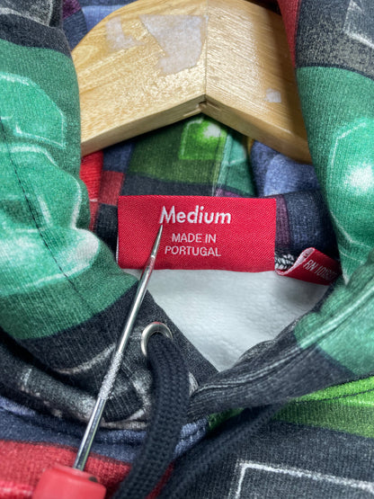 M - Supreme Color Blocks Hooded Sweatshirt
