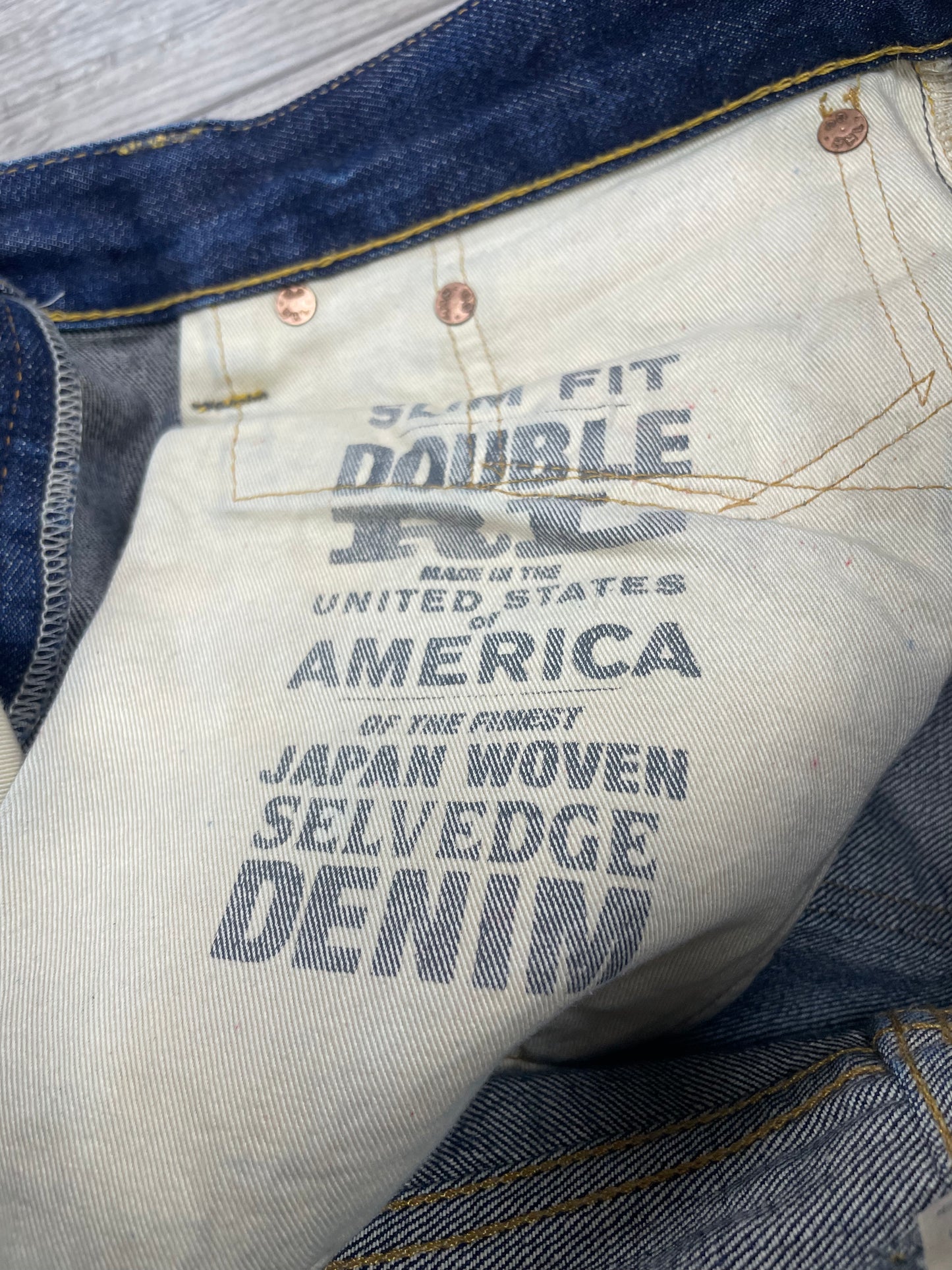 32-RRL Blue Selvedge Jeans