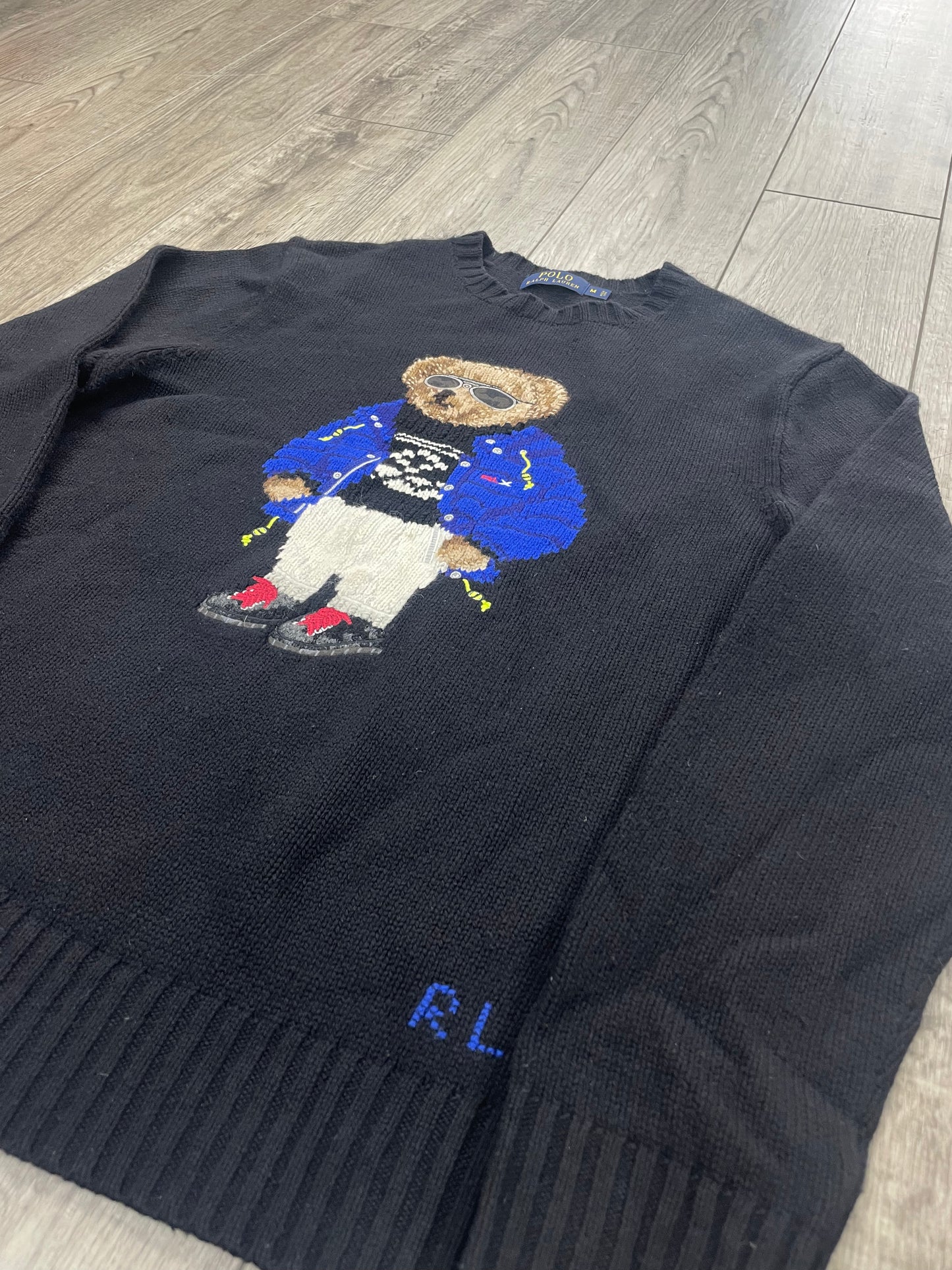 M-Polo Ralph Lauren Ski Bear Wool Sweater