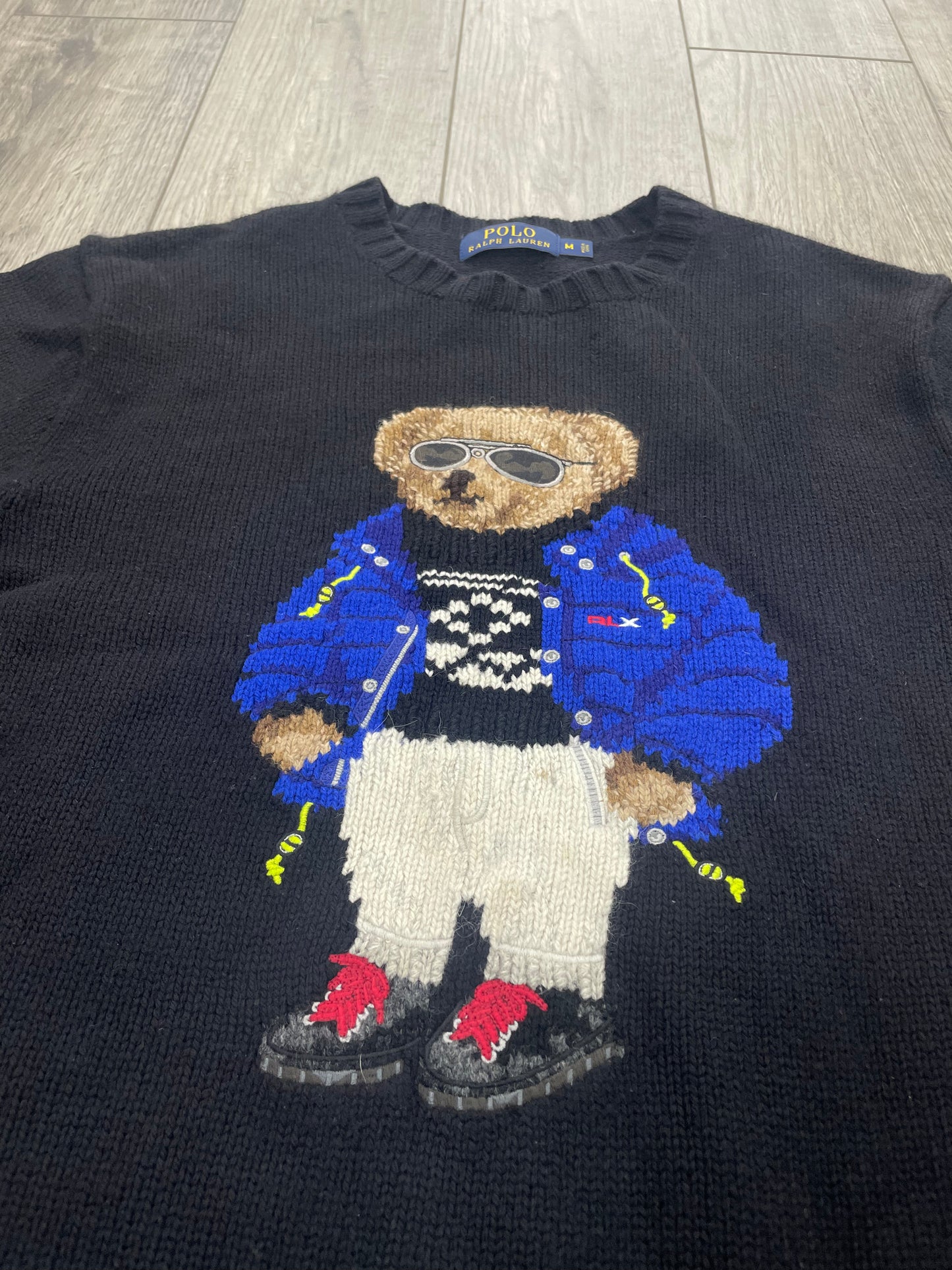 M-Polo Ralph Lauren Ski Bear Wool Sweater