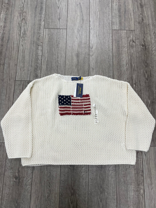 XXL-Polo Ralph Lauren Women’s American Flag Open Knit Sweater