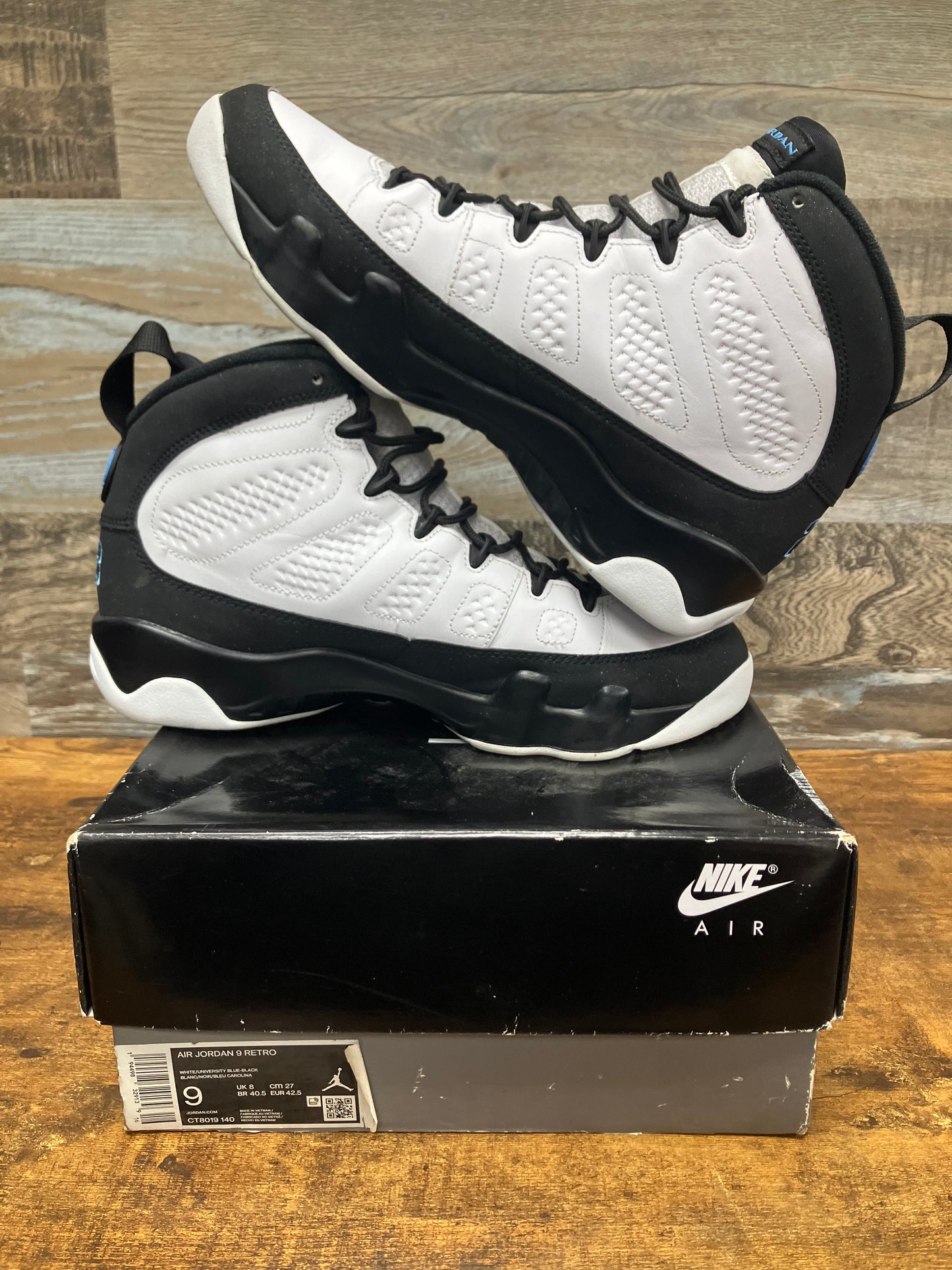 9-Air Jordan 9 University blue