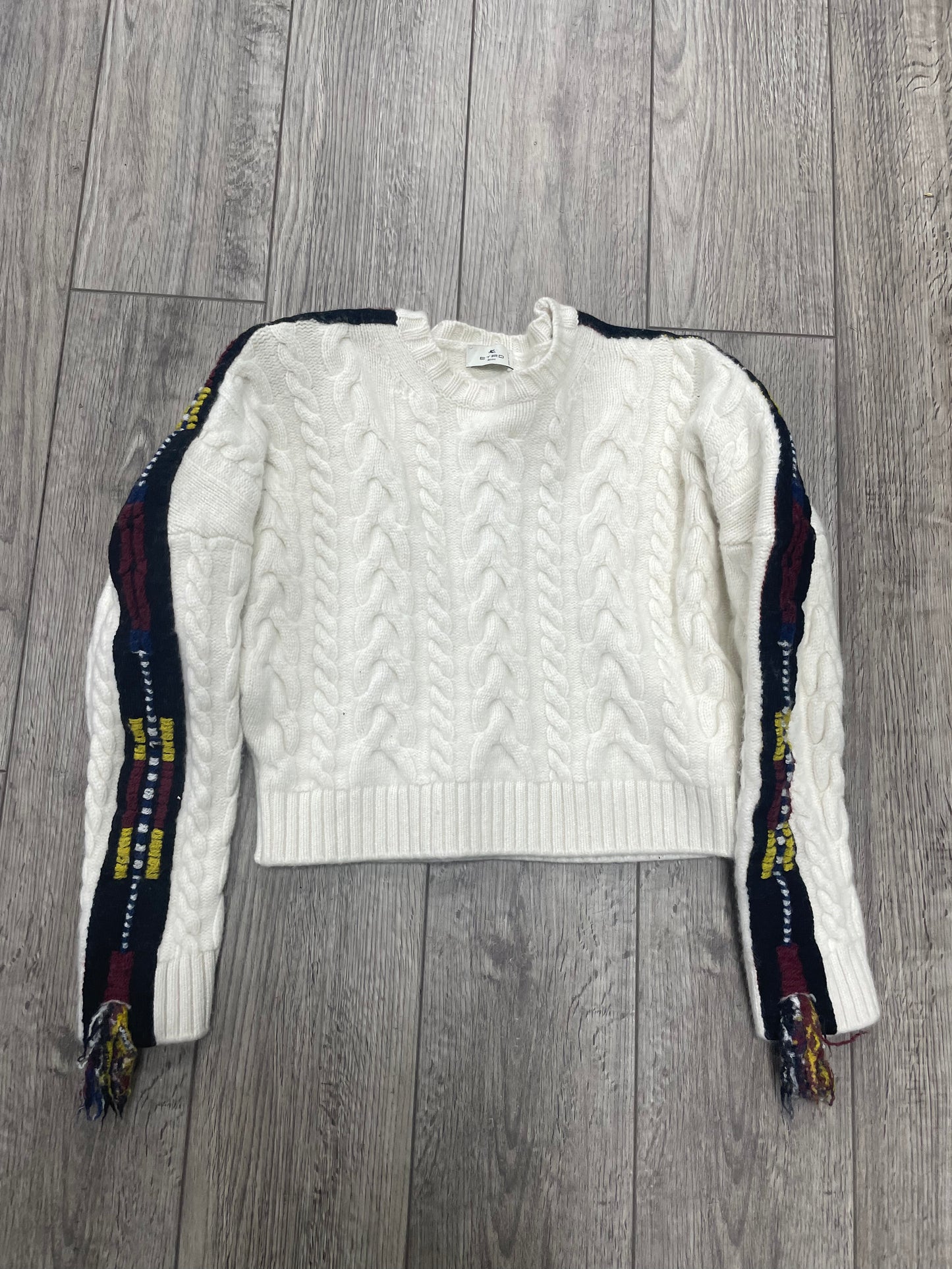 42 - Etro cable-knit jacquard-tape jumper