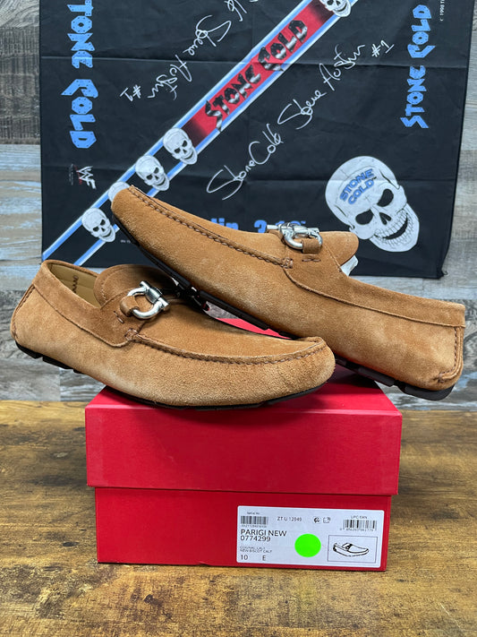 10-Ferragamo Parigi Brown Suede Loafer