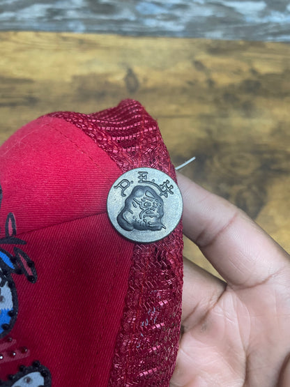 OS-Ed Hardy Red Trucker Hat