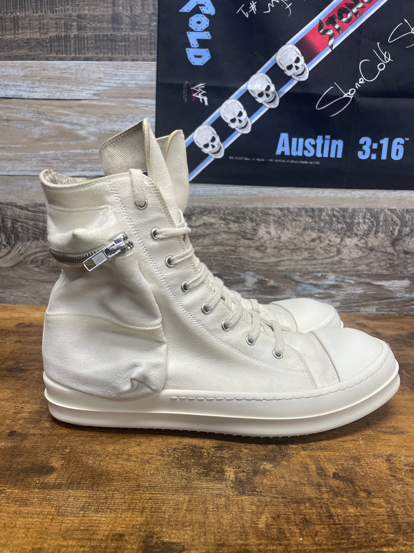 43-Rick Owens DRKSHDW Off-White Cargo Ramones