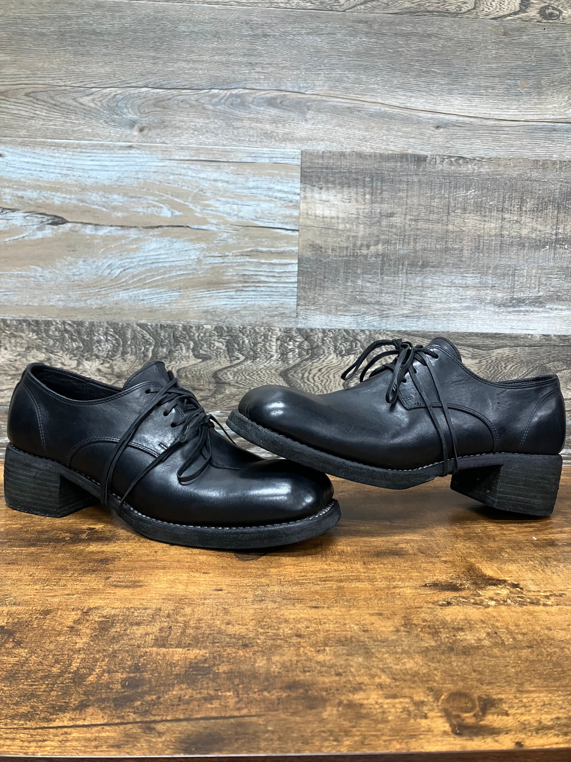 ✴︎GUIDI Classic Derby Cordovan✴︎ 44/11–Guidi Square Toe Derby – equator