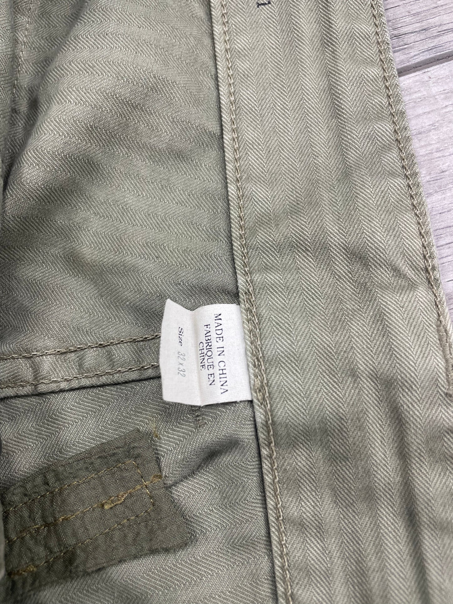 32-RRL Herringbone Green Army Trousers