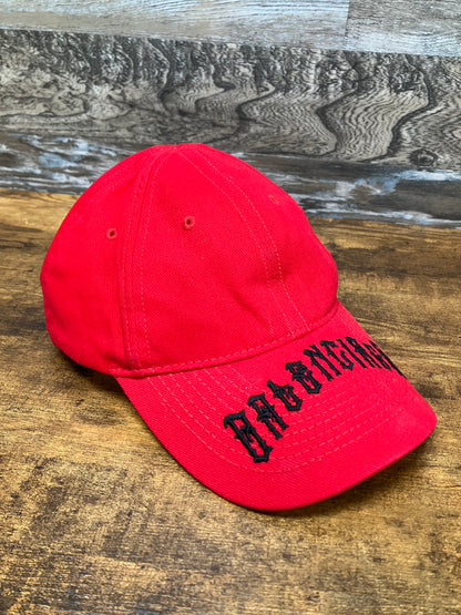 OS-Balenciaga Gothic brim Logo Hat