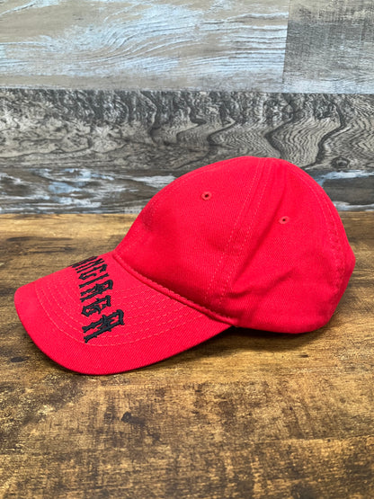 OS-Balenciaga Gothic brim Logo Hat