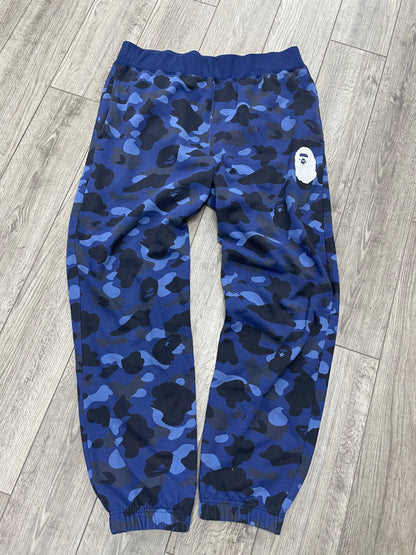 2XL-Bape Navy Blue Camo Sweatpants