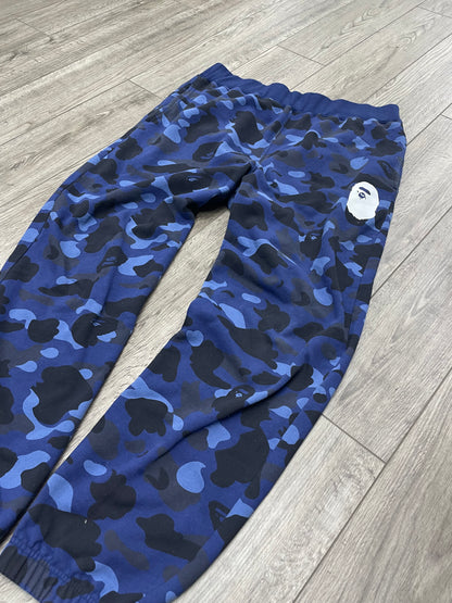 2XL-Bape Navy Blue Camo Sweatpants