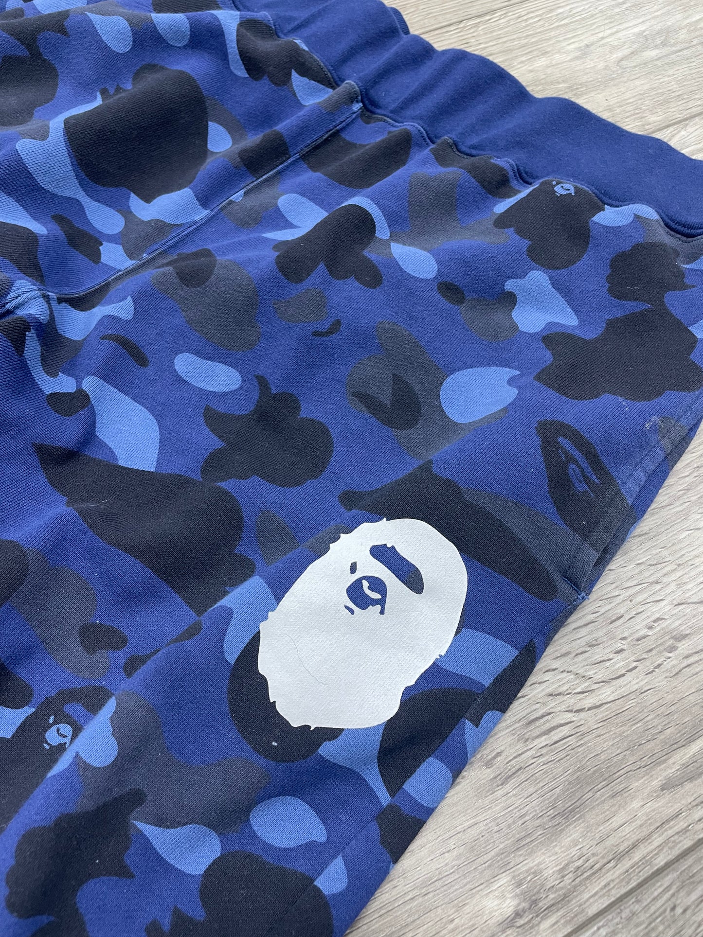 2XL-Bape Navy Blue Camo Sweatpants