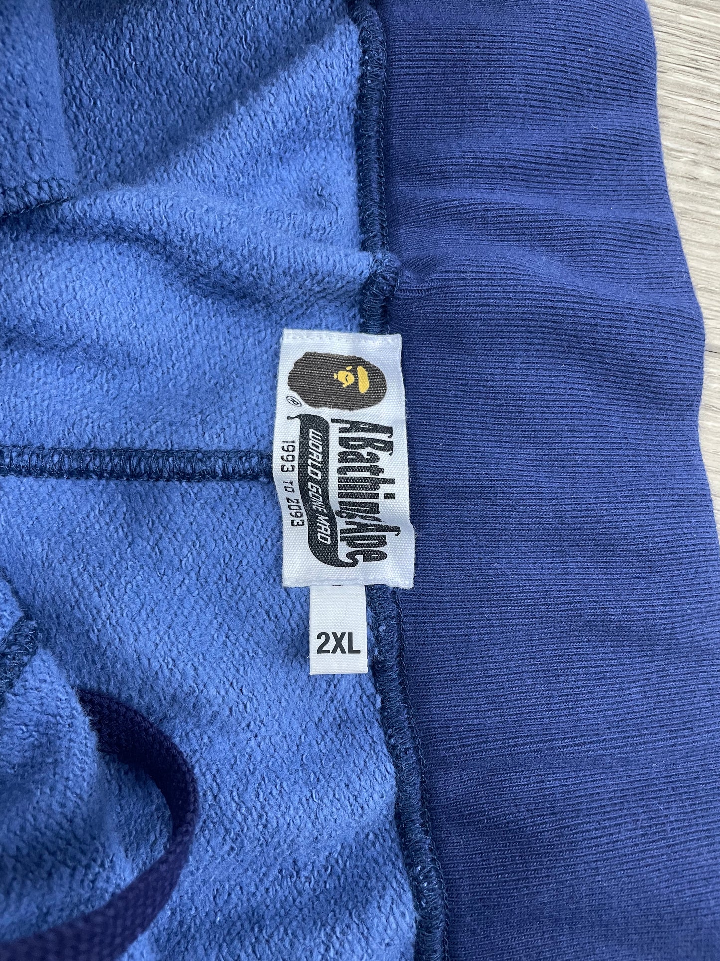 2XL-Bape Navy Blue Camo Sweatpants