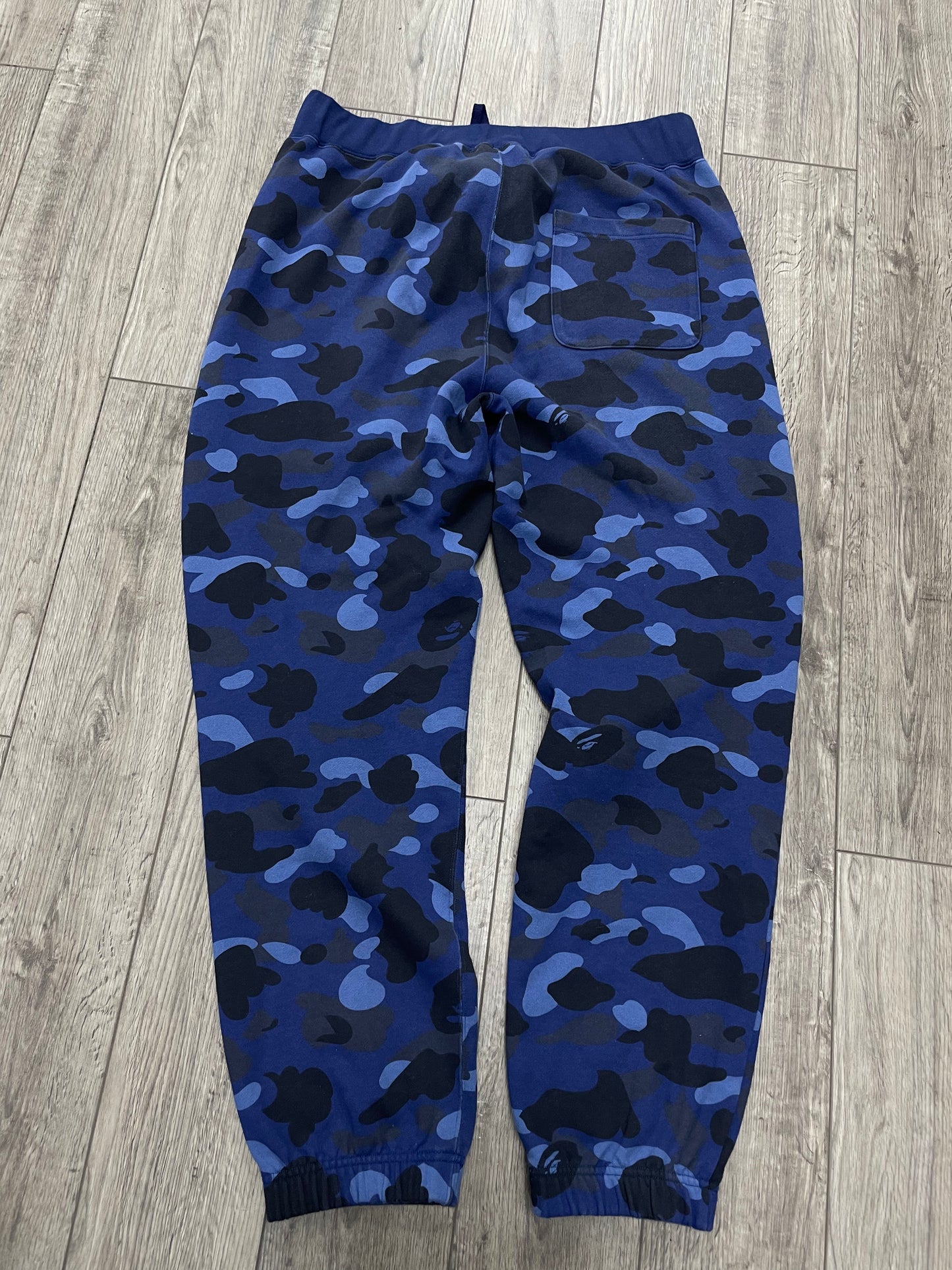 2XL-Bape Navy Blue Camo Sweatpants