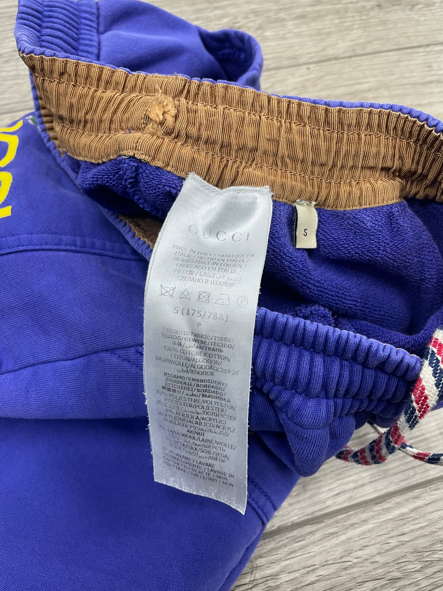 S-Gucci Lovelight Embroidered Logo Sweatpants