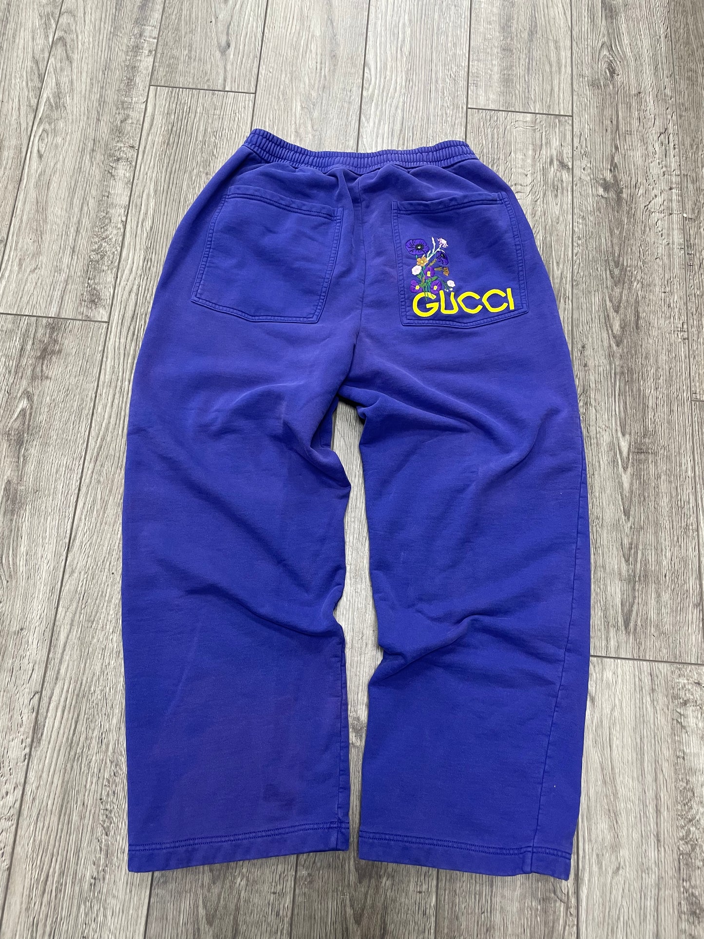 S-Gucci Lovelight Embroidered Logo Sweatpants