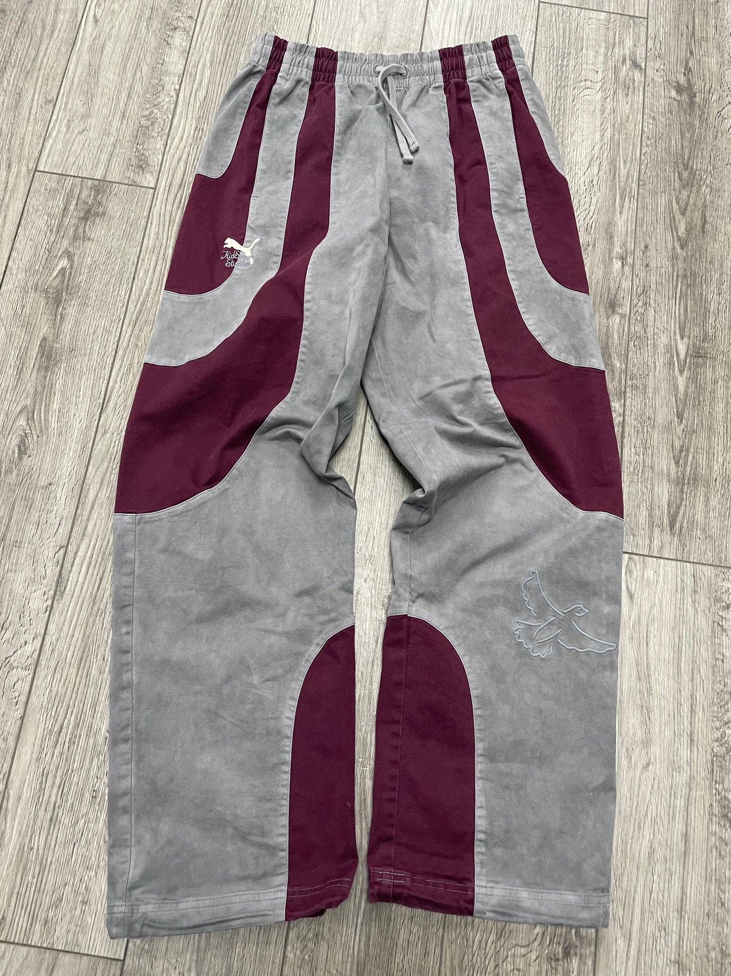 S-KidSuper Puma Grey/Burgundy Pants