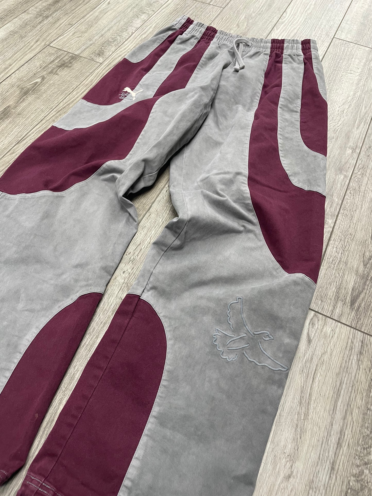 S-KidSuper Puma Grey/Burgundy Pants