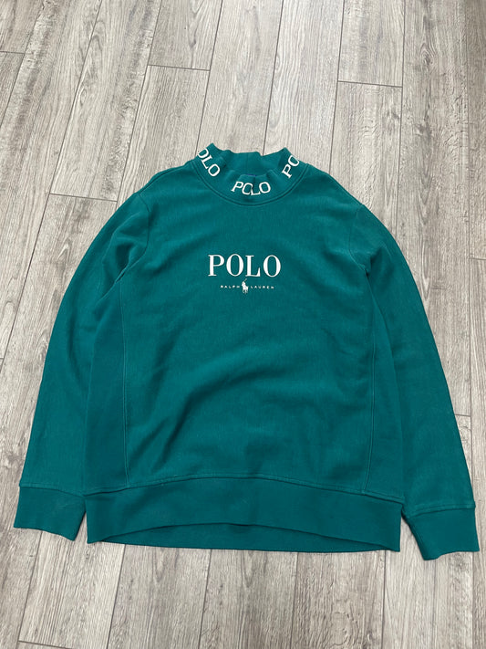 XL-Polo Ralph Lauren Green Neck Logo Sweatshirt