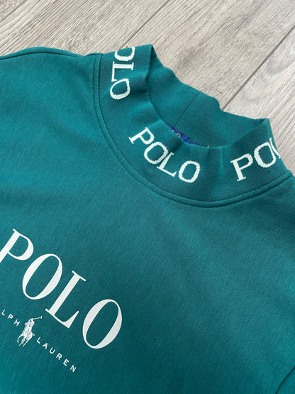 XL-Polo Ralph Lauren Green Neck Logo Sweatshirt