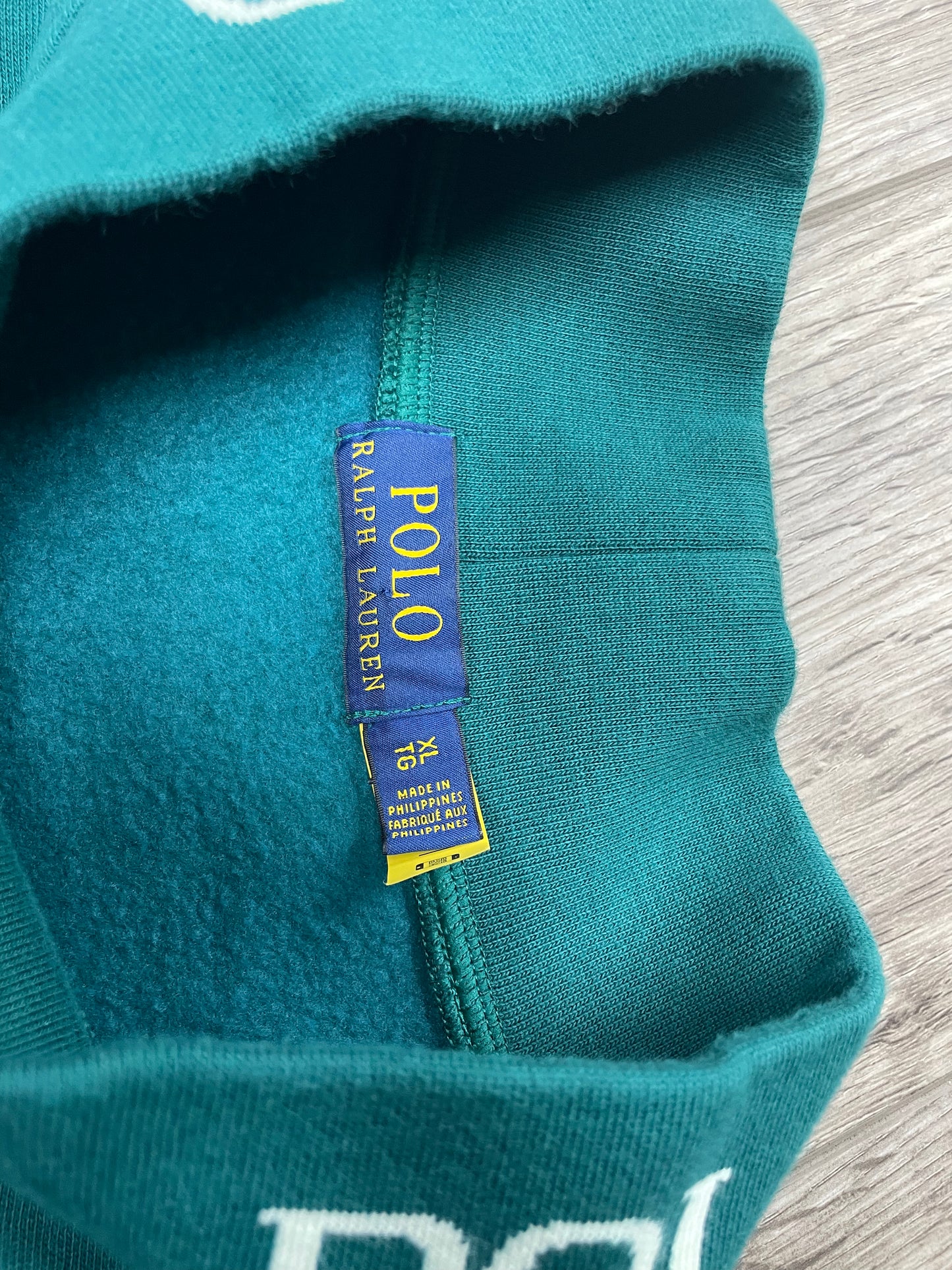 XL-Polo Ralph Lauren Green Neck Logo Sweatshirt