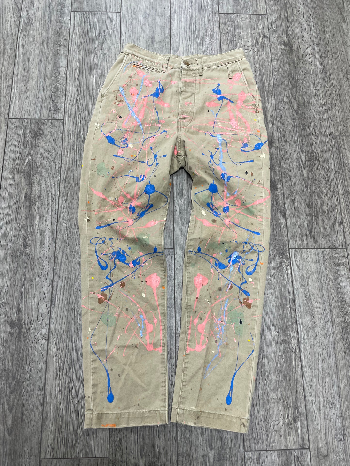29-Kapital Paint Splatter Beige Pants